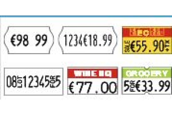 SATO Preisauszeichner KENDO 26 03099 Starter Set, 6 Ziffern 26x12mm
