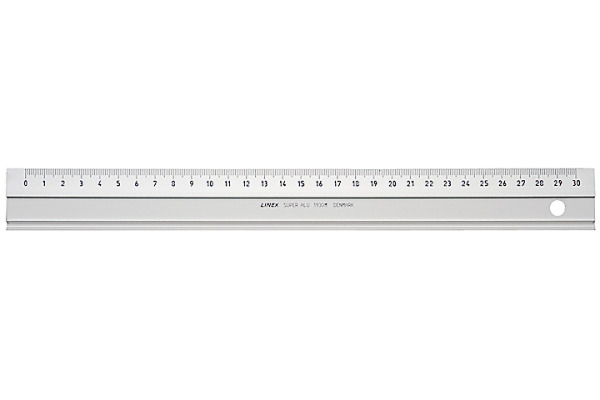 LINEX Aluminiumlineal 30cm 481400L mit Facette