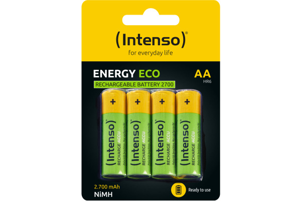 INTENSO Energy Eco 2700mAh AA HR6 7505624 Rechargeable 4pcs blister