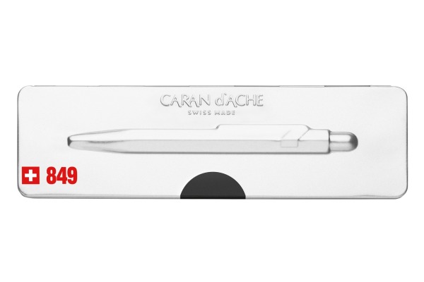 CARAN d'A Kugelschreiber 849 Pop Line 849.509 schwarz matt, mit Metalletui