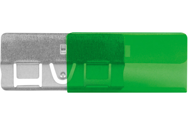 BIELLA Klarsichthülsen 60x30mm 27360230U grün 25 Stück