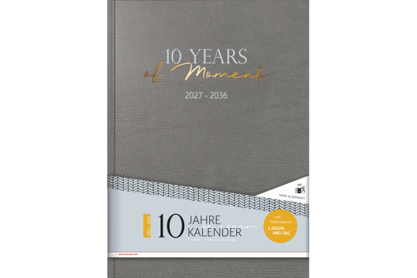 RIDOIDE 10 Jahresagenda 2027-2036 702240401 1T/1S grau DE 21x29.1cm