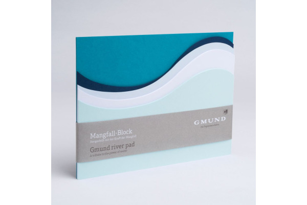 GMUND Berg&Tal Block A5 32846 türkisblau, blanko 35 Blatt
