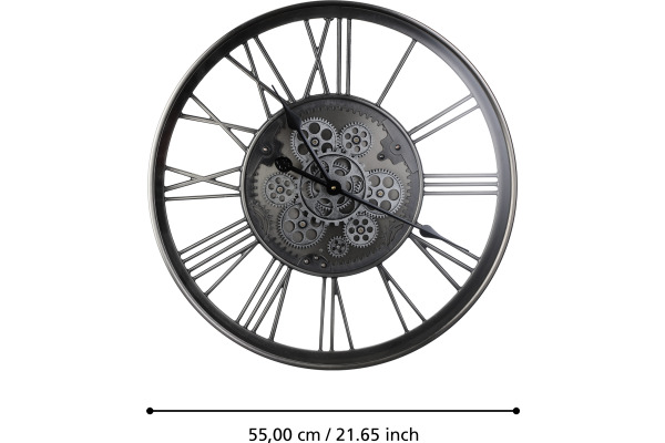 EGLO Wanduhr Kenema 55cm 425529 silber