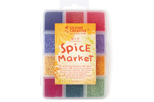 GRAINECRÉ Perlen Kit Spice Market GC-736108 12 Farben