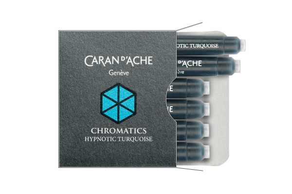 CARAN D'A Tintenpatrone 8021.191 Hypnotic Turquoise 6 Stück