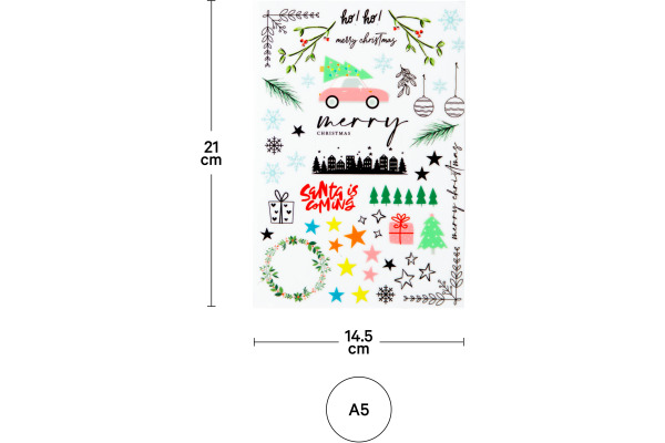 AM CREA Rub on Sticker A5 4010.59 Xmas