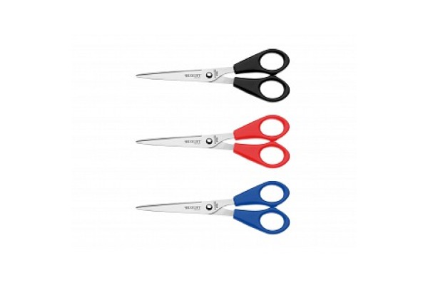 WESTCOTT Scheren-Set 17cm E-3103200 blau/rot/schwarz 3 Stück