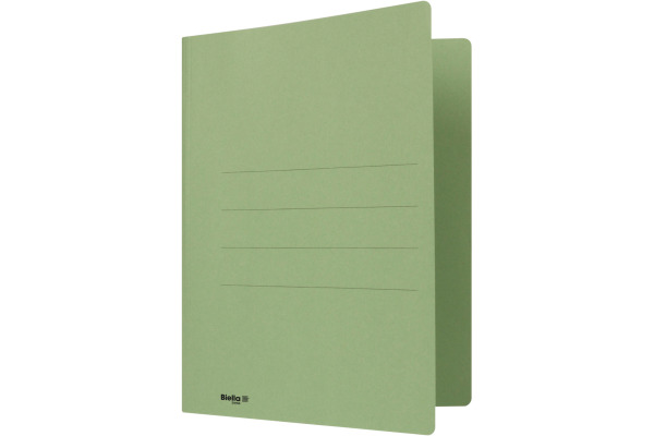 BIELLA Einlagemappe m. Heftzunge A4 25040330U grün 240g/m2 50 Stück