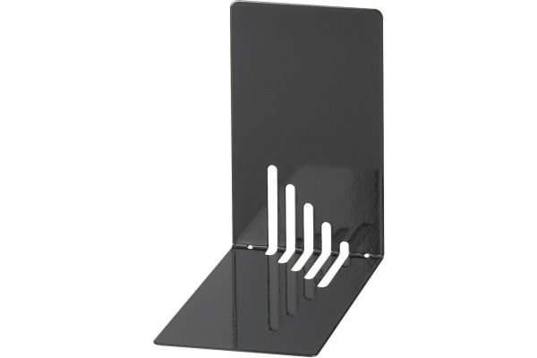 MAUL Bücherstützen 14x8,5x14cm 3501090 schwarz, Metall 2 Stück
