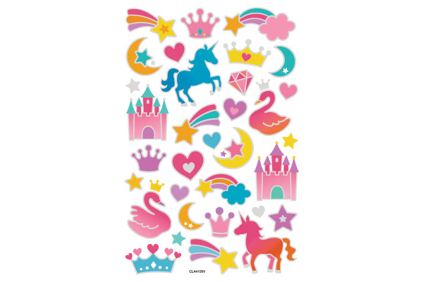 FOLIA Bubble-Sticker 14x21cm 19504 Fantasy