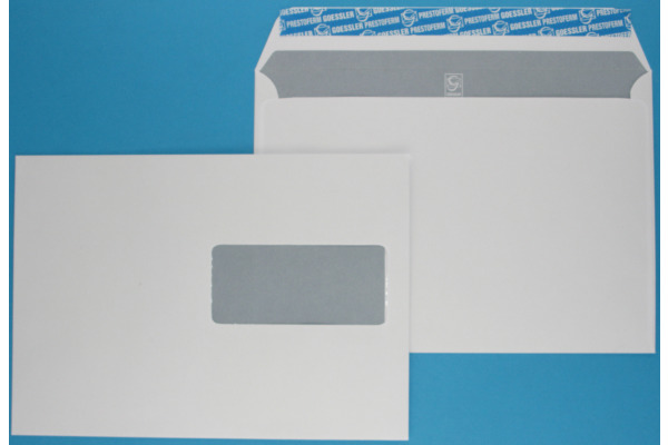 GOESSLER Couvert Cavanna m/Fenster C5 1351 100g, weiss 500 Stück