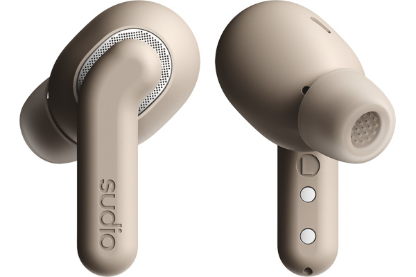 SUDIO Noise Cancelling Earbuds E4PROLAT E4 Pro, Latte, Wireless