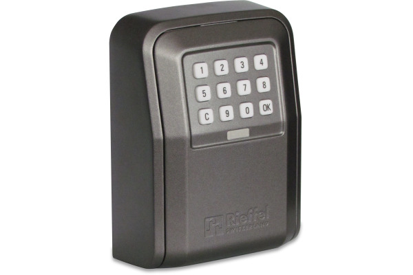 RIEFFEL Schlüsseldepot 10.5x14.5x55cm A15797 mit Elektronikschloss, grau