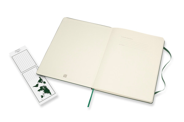 MOLESKINE Notizbuch Classic HC XL 647629124 grün, kariert 5mm 192 Blatt