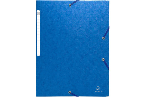 EXACOMPTA Sammelmappe mit Gummizug A4 55752E blau 3 Klappen