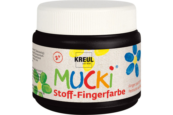 KREUL Stoff-Fingerfarbe Mucki KR-28106 schwarz