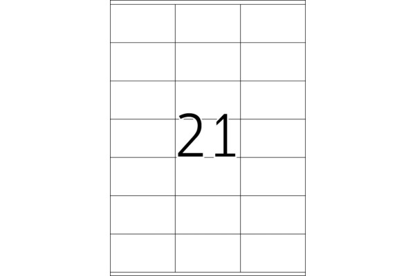 HERMA Universal-Etiketten 70x42mm 4451 weiss 2100 St./100 Blatt
