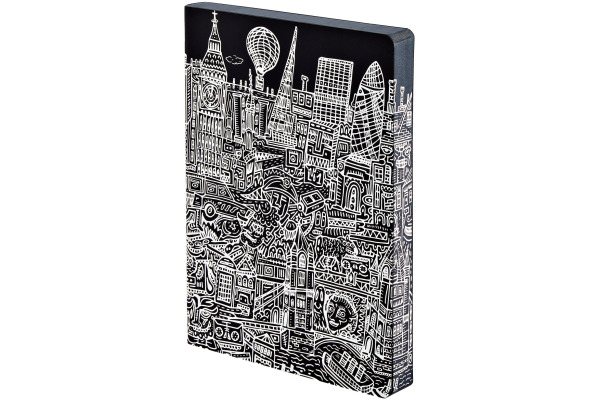 NUUNA Notizbuch GRAPHIC L A5 350052040 LONDON, dots 128 Blatt