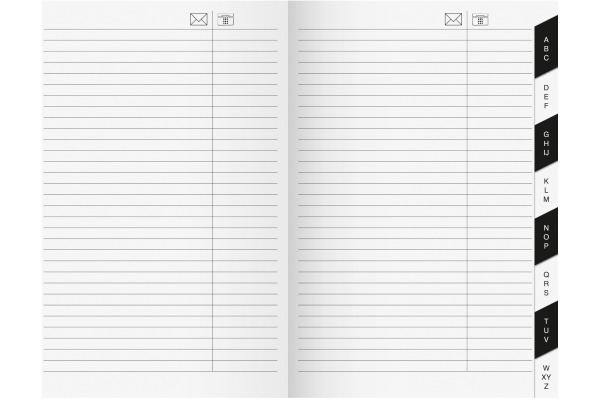 RIDOIDE Uni-Planer Adressregister 7048040 16 Seiten 10.4x15.3cm