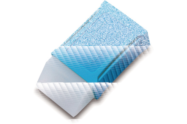 LÄUFER Radierer Plast L-125 01250 48x24x11mm