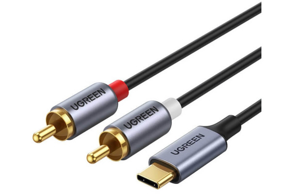UGREEN Audio Cabel with Chip 1.5m 20193 USB-C Male to 2xRCA Male BB