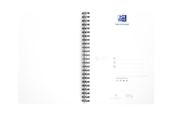 OXFORD Spiralheft Office A5 100101300 ass., liniert 90 Blatt