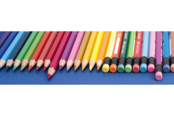 FABER-CA. Radierbare Farbstifte 116612 sechskant, 12 Farben