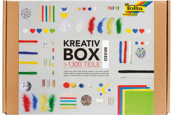 FOLIA Kreativ Box Folia 935 Material Mix, über 1300 Teile
