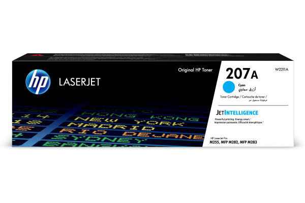 HP Toner-Modul 207A cyan W2211A CLJ Pro M255/282/283 1250 S.