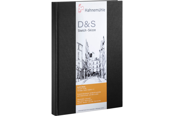 HAHNEMÜHL Skizzenbuch D&S A5 hoch 10628270 schwarz 80 Blatt