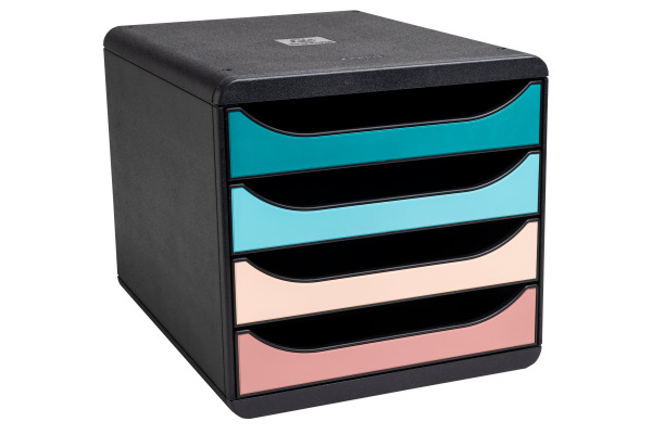 EXACOMPTA Schubladenbox Skandi A4+ 310606D multicolor 4 Schubladen