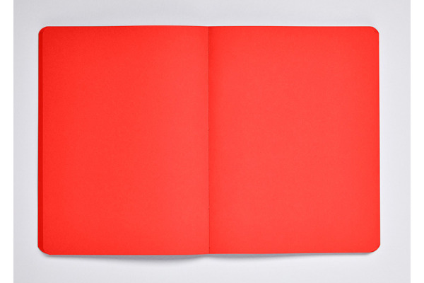 NUUNA Notizbuch NOT WHITE L LIGHT A5 350055218 rot, blanco 176 Blatt