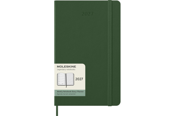 MOLESKINE Agenda Classic Large 2027 DHK1512WN 1W/1S myrtengrün HC 13x21cm