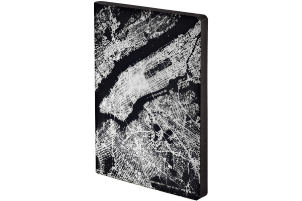 NUUNA Notizbuch GRAPHIC L A5 350053634 FLIGHT NYC ,dots 88 Blatt