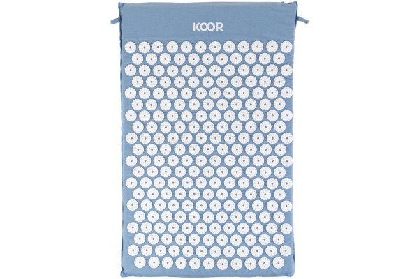 KOOR Akupressurmatte mit Kissen F01575 blau/weiss