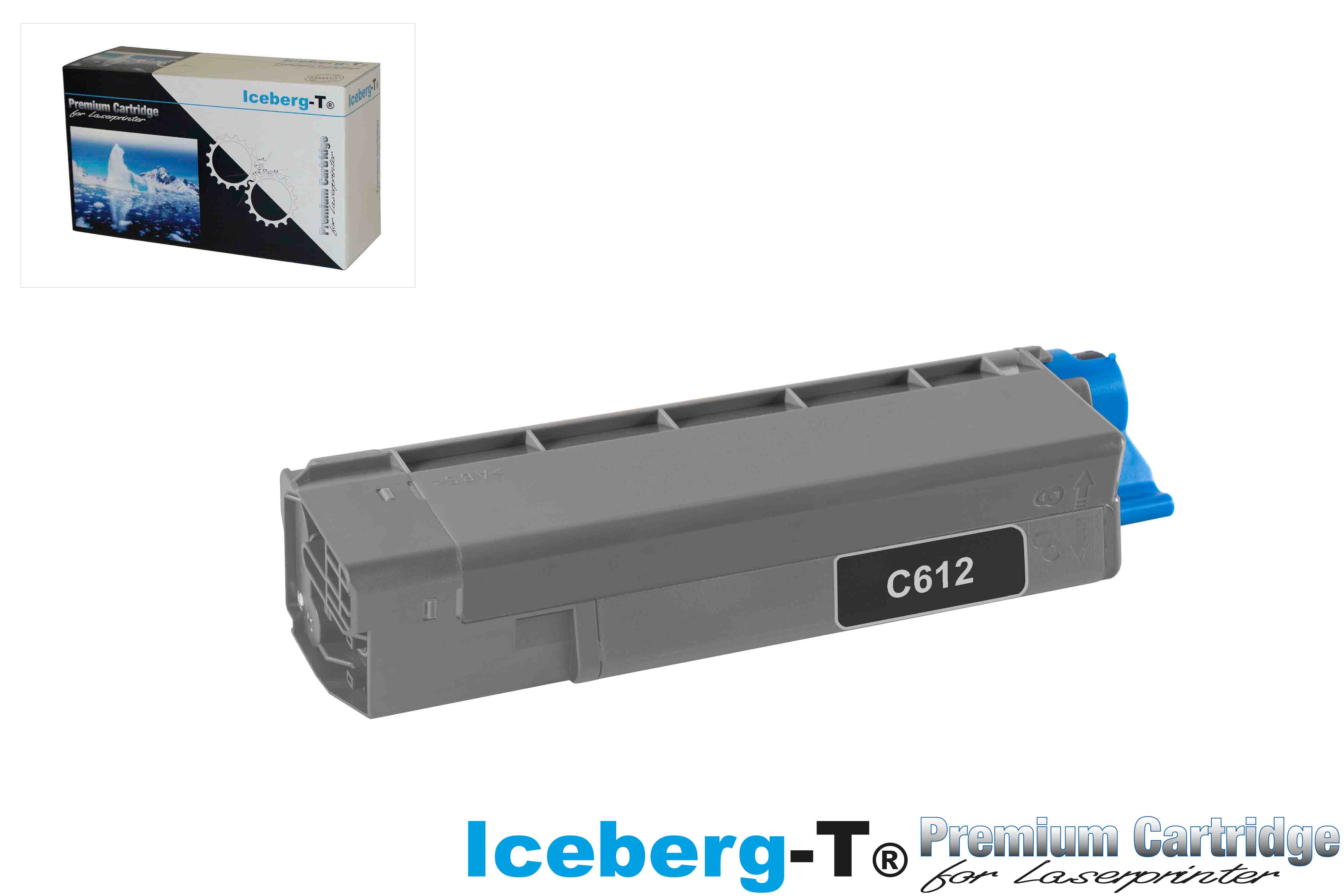 Iceberg-T Toner OKI C612 8'000 Seiten, schwarz