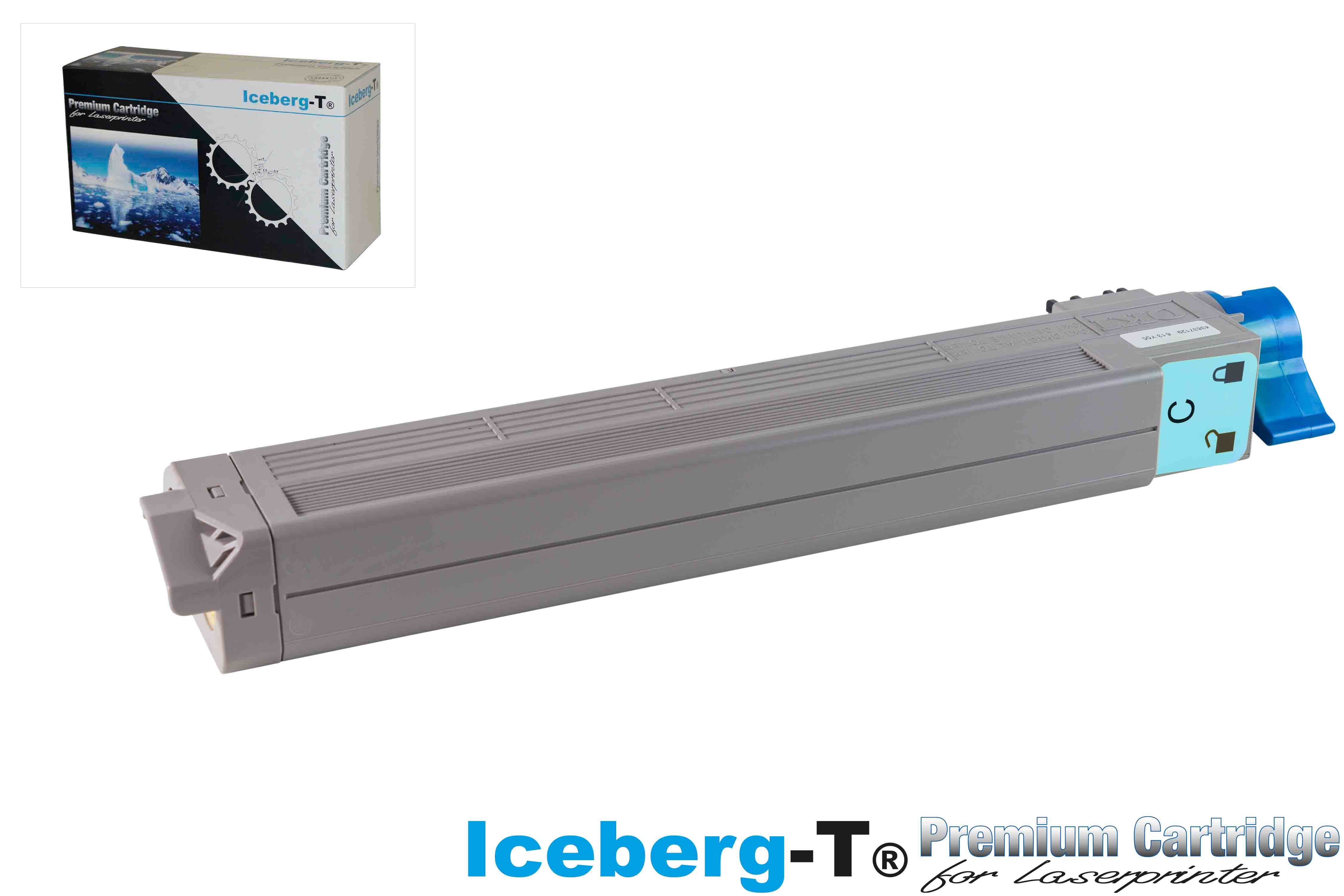 Iceberg-T Toner OKI C9655 22'000 Seiten, cyan