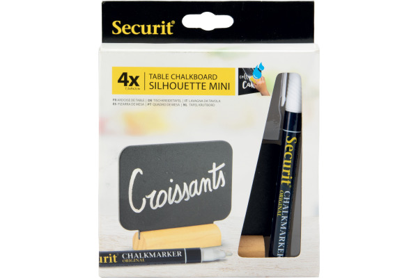 SECURIT Tischkreidetafel RECT FBT-RECT schwarz 7.5x9x2cm