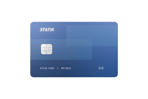 STATIK SmartCard Wallet Tracker Nvy PUP-0750 Apple FindMy&Google Find Hub