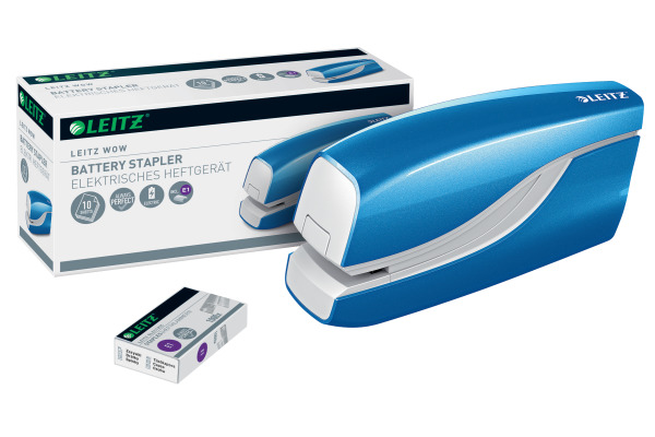 LEITZ Elektrohefter NeXXt WOW 5566 55661036 blau 10 Blatt