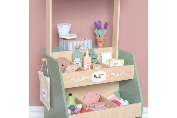 JABADABAD Marktstand W7268 Lebensmittel 40x40x79cm