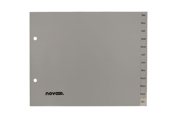 NOVOOO Register PP 1/2 Höhe 40975 grau Déc-Jan FR