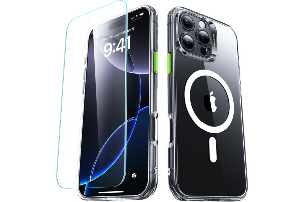 ESR Classic Hybrid Case MagSafe 1A79701 +Glass iPhone 16 Pro Max Cl.