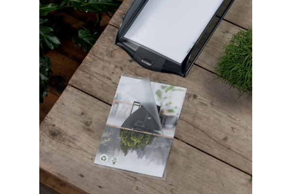 LEITZ Sichtmappen PP Recycled A4 627496 transparent, 100my 100 Stück