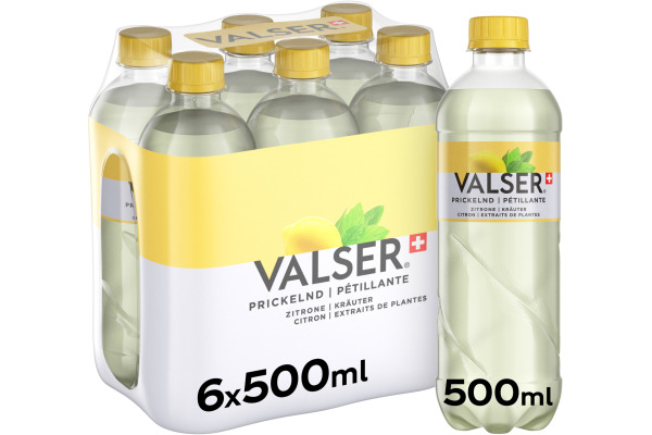 VALSER Zitrone & Kräuter 364901 50cl, 6 Stk.