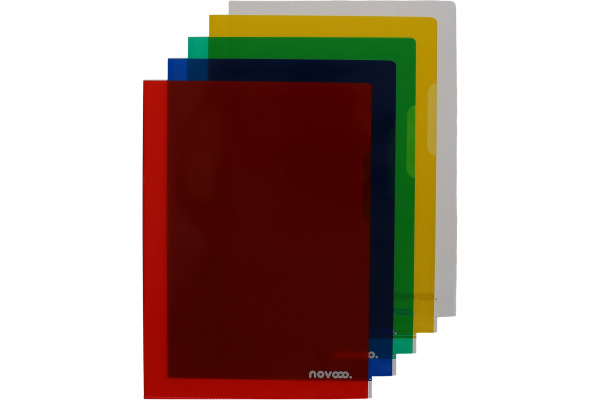 NOVOOO Pro Sichtmappen 140my A4 400197776 assortiert glatt 10 Stück