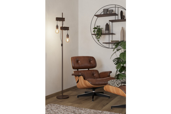 EGLO Stehleuchte TOWNSHEND 4 43526 braun