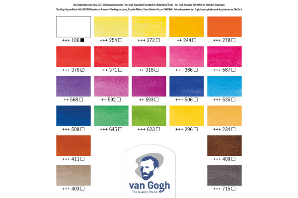 VAN GOGH Pocket Box Botanic colours 20808623 Set 24 Farben