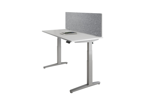 APOLLO Tischtrennwand 160x50cm VARW16/5 grau